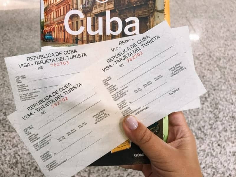 cuban tourist visa card
